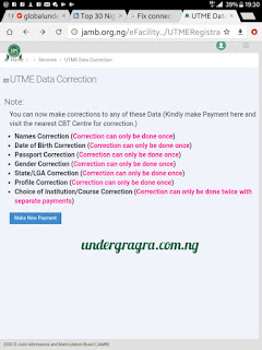 jamb change of course